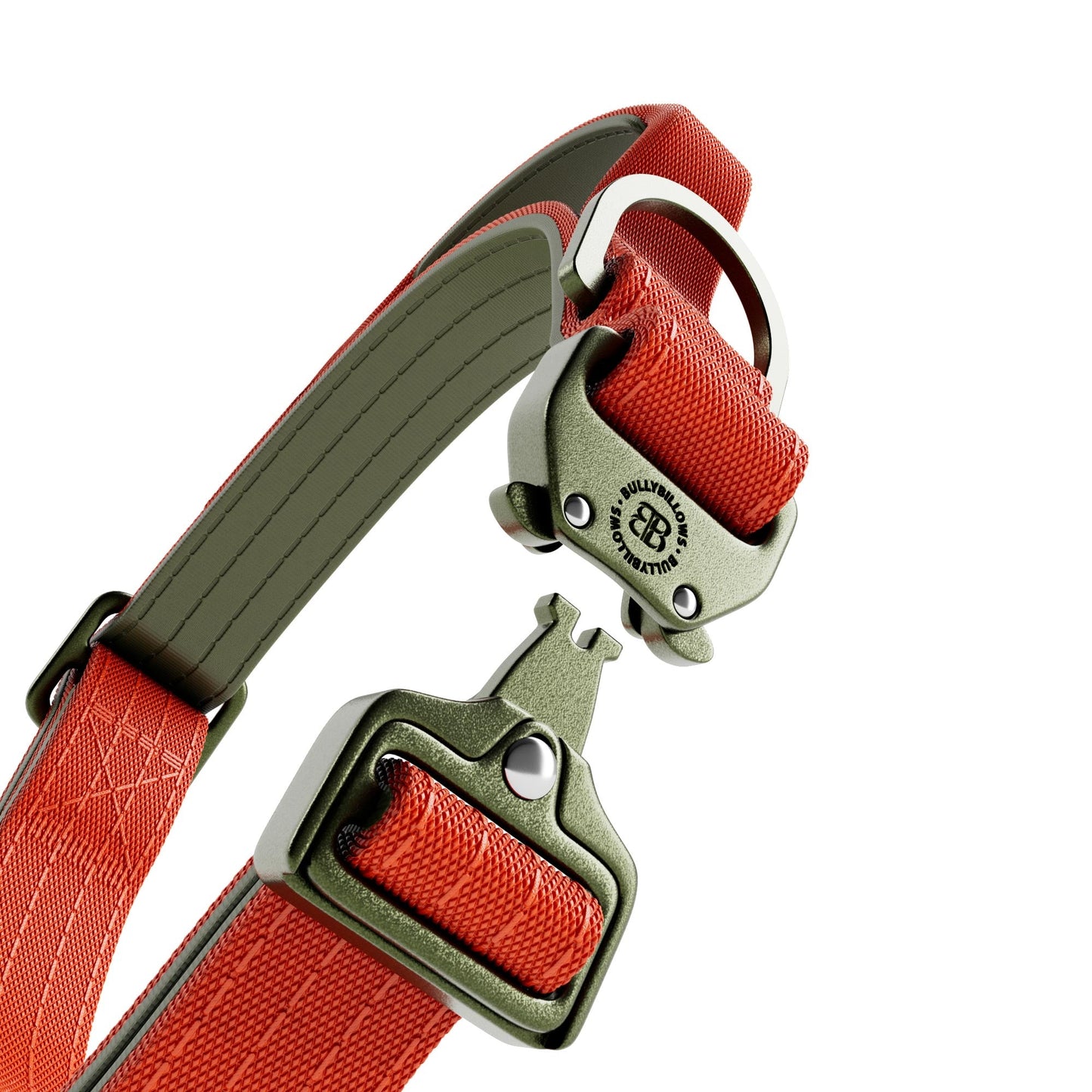 2.5cm Lighter Combat® Collar | With Handle & Secure Clip - Burnt Orange X Khaki