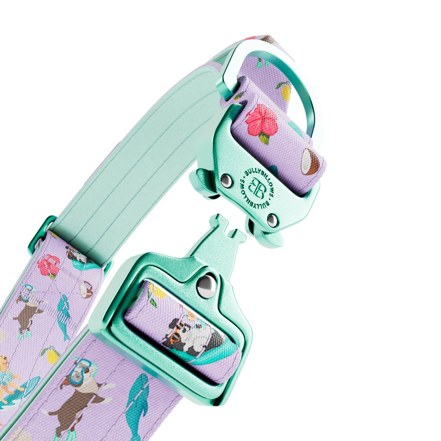 4cm Lighter Combat® Collar | With Handle & Secure Clip - Prismra Purple