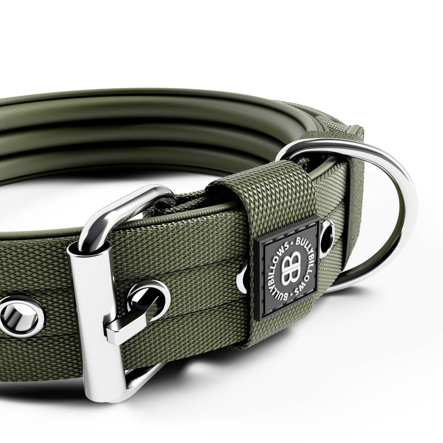4cm Pin Buckle Collar | No Handle - Khaki