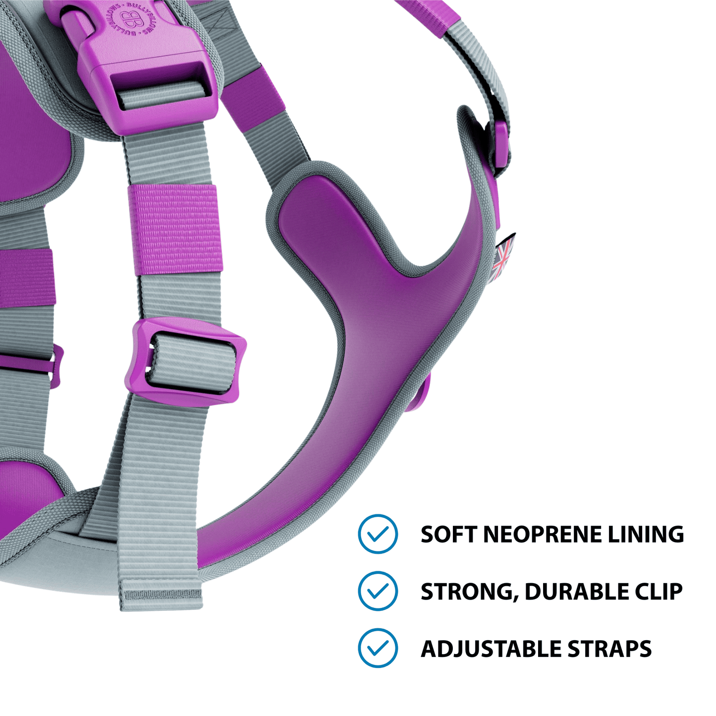 Anti Pull Hurricane Harness Lighter | With Handle - Purple X Metal Grey