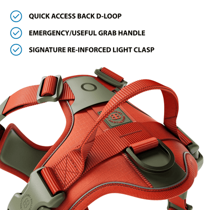Anti Pull Hurricane Harness Lighter | With Handle - Burnt Orange X Khaki