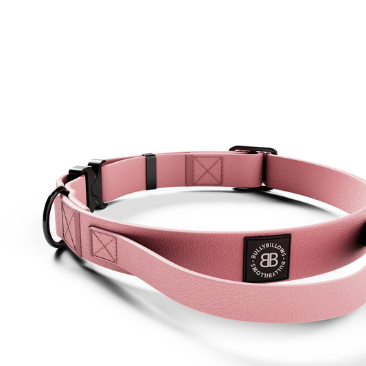 2.5cm Combat Billowthane® Collar | Waterproof | With Handle & Secure Clip - Pink