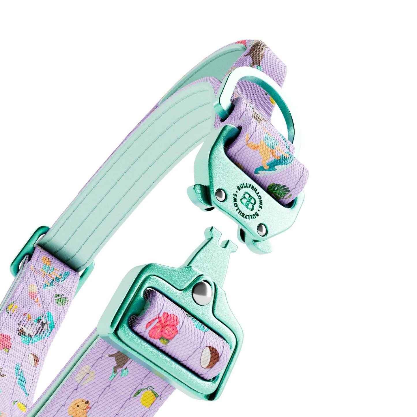 2.5cm Lighter Combat® Collar | With Handle & Secure Clip - Prismra Purple