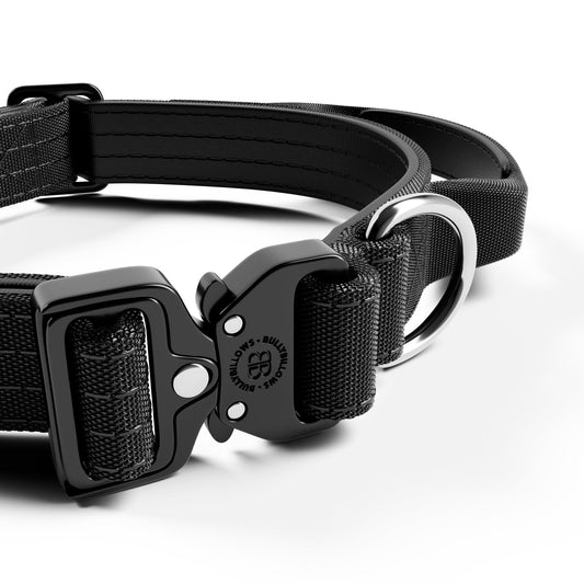 2.5cm Combat® Collar | With Handle & Secure Clip - Black