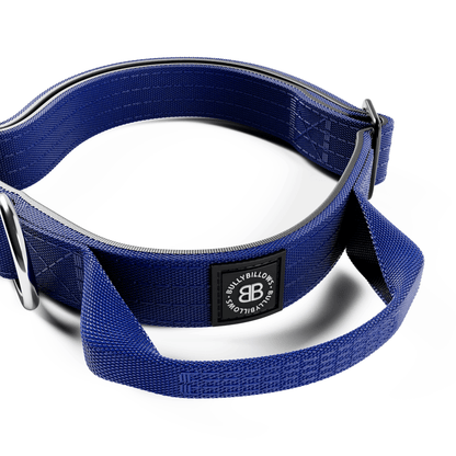 2.5cm Combat® Collar | With Handle & Secure Clip - Blue
