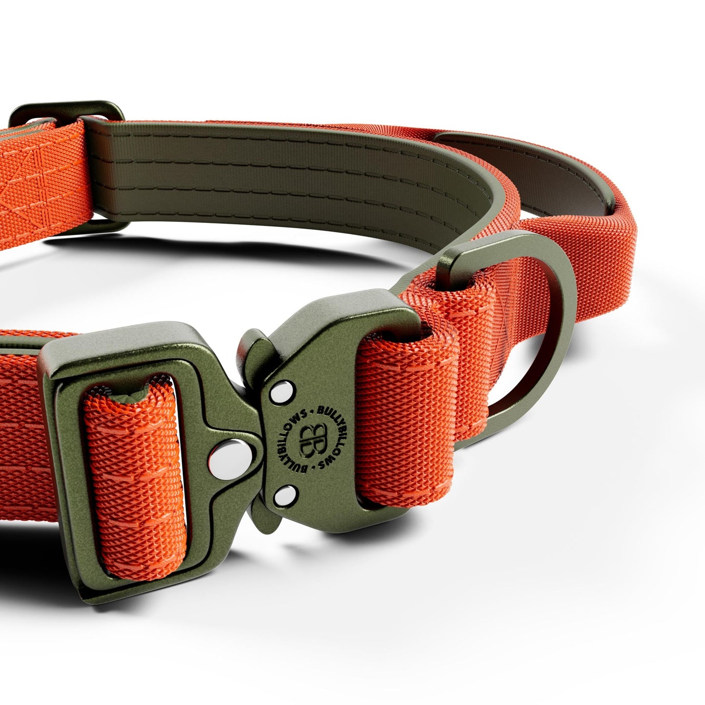 2.5cm Lighter Combat® Collar | With Handle & Secure Clip - Burnt Orange X Khaki