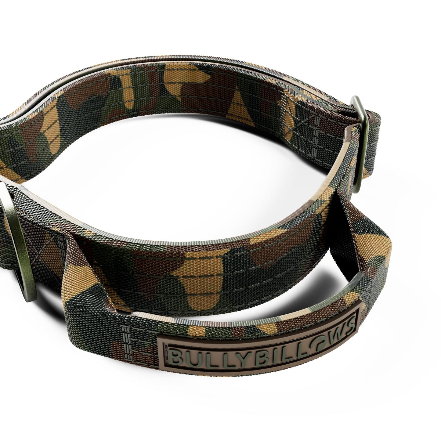 2.5cm Lighter Combat® Collar | With Handle & Secure Clip - Green Camouflage