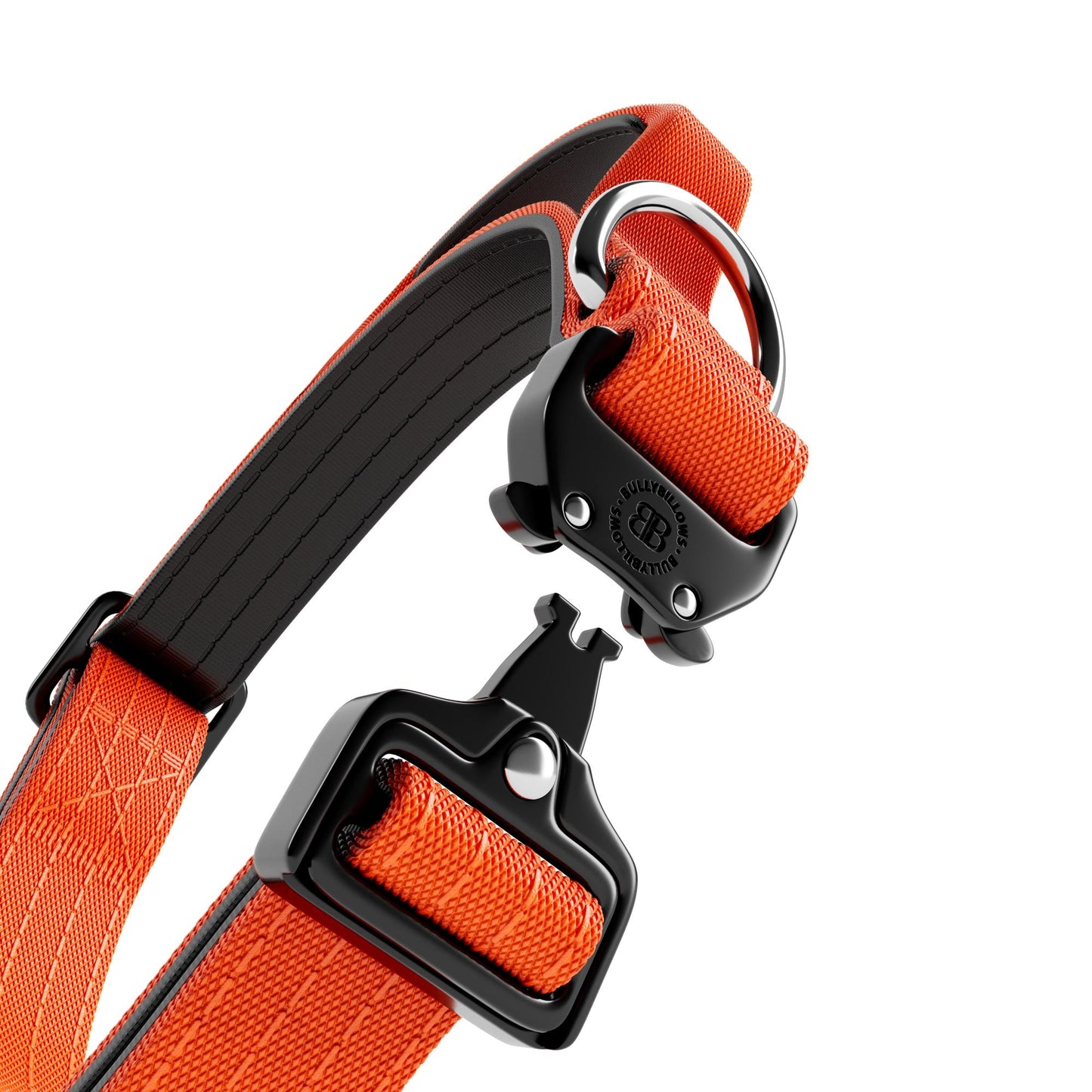 2.5cm Combat® Collar | With Handle & Secure Clip - Orange