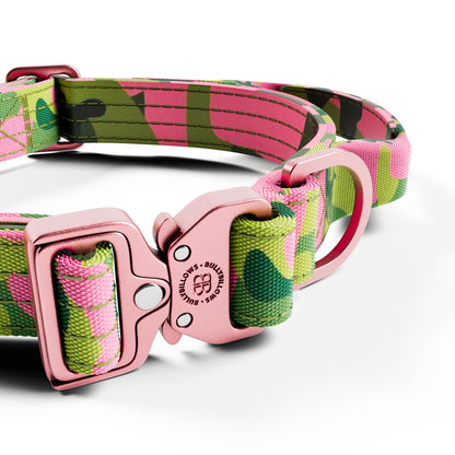 2.5cm Lighter Combat® Collar | With Handle & Secure Clip - Pink Camouflage