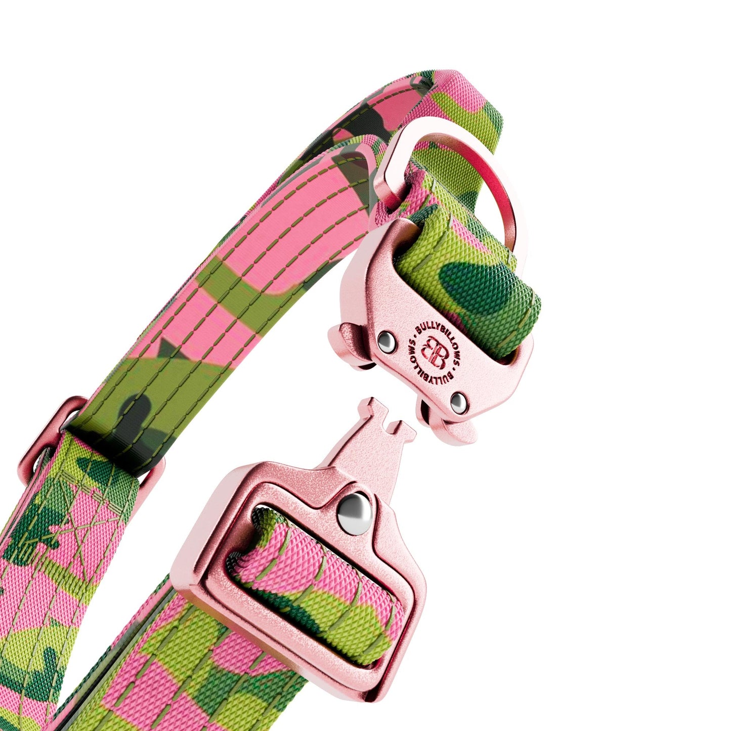 2.5cm Lighter Combat® Collar | With Handle & Secure Clip - Pink Camouflage