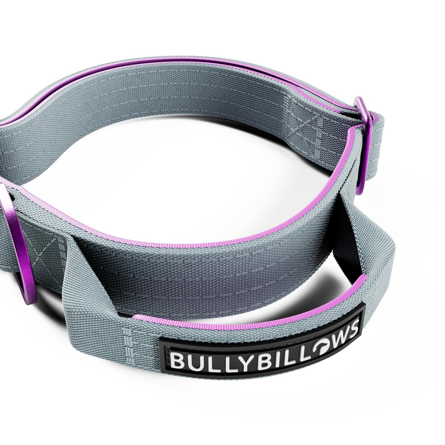2.5cm Lighter Combat® Collar | With Handle & Secure Clip - Purple x Grey