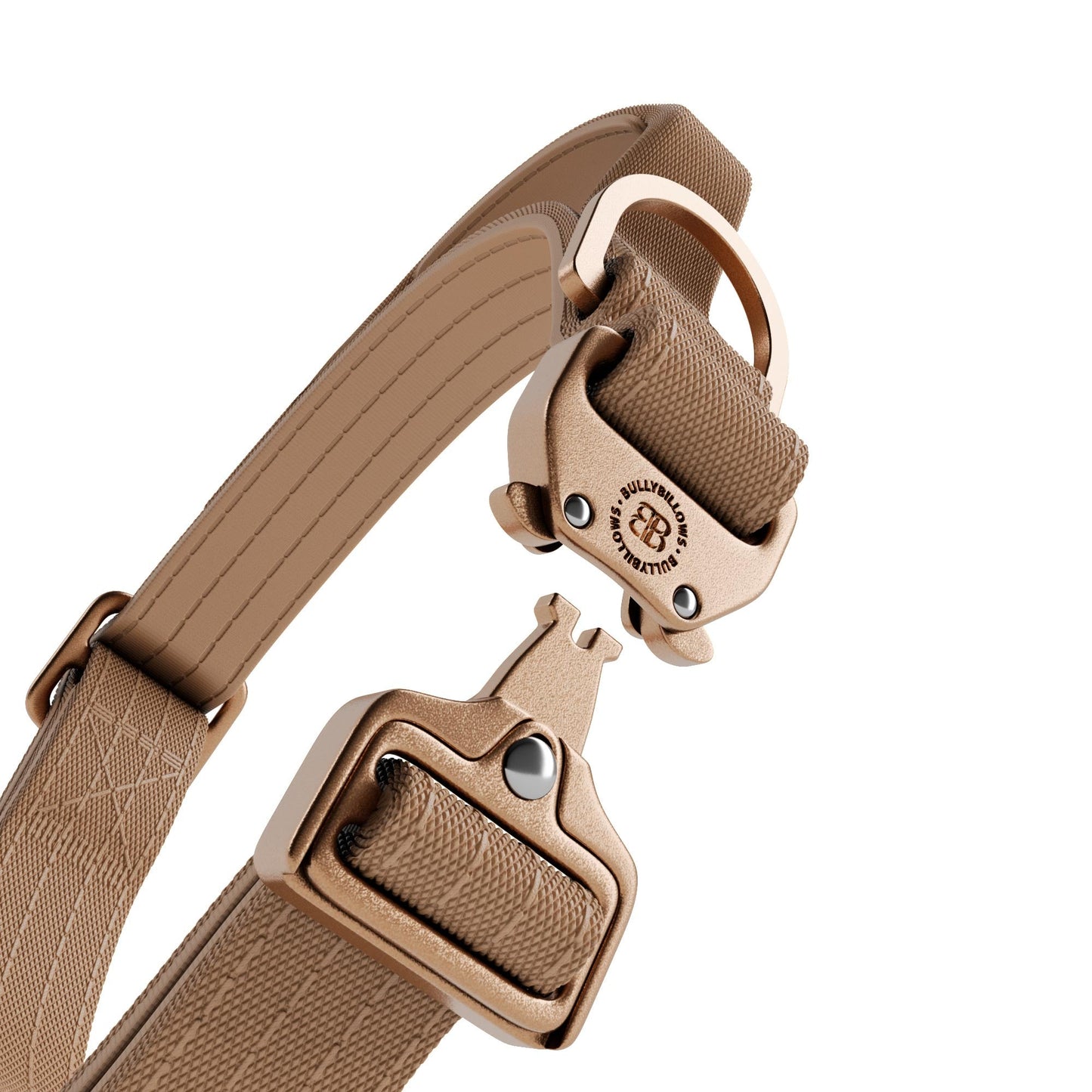2.5cm Lighter Combat® Collar | With Handle & Secure Clip - Tan x Tan