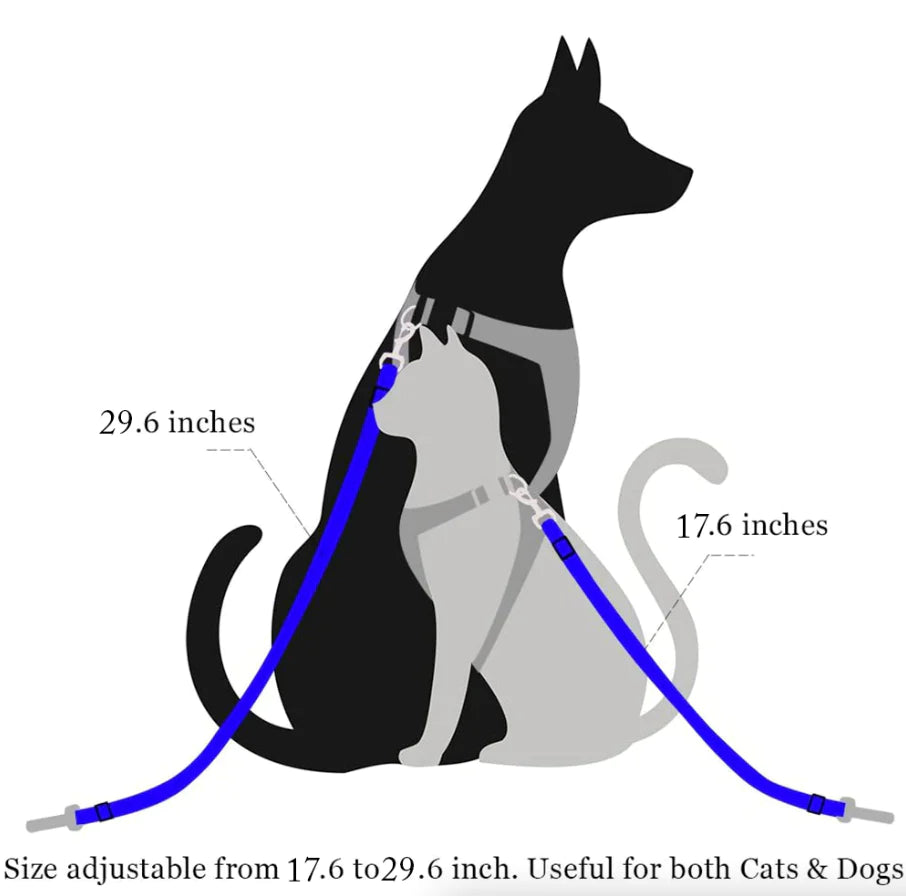 Pet Car Seat Belt 2-Pack Adjustable by Prismra