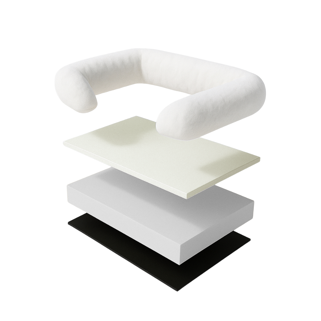 Luxury Dog Bed - Beige Edition | Add your dogs name