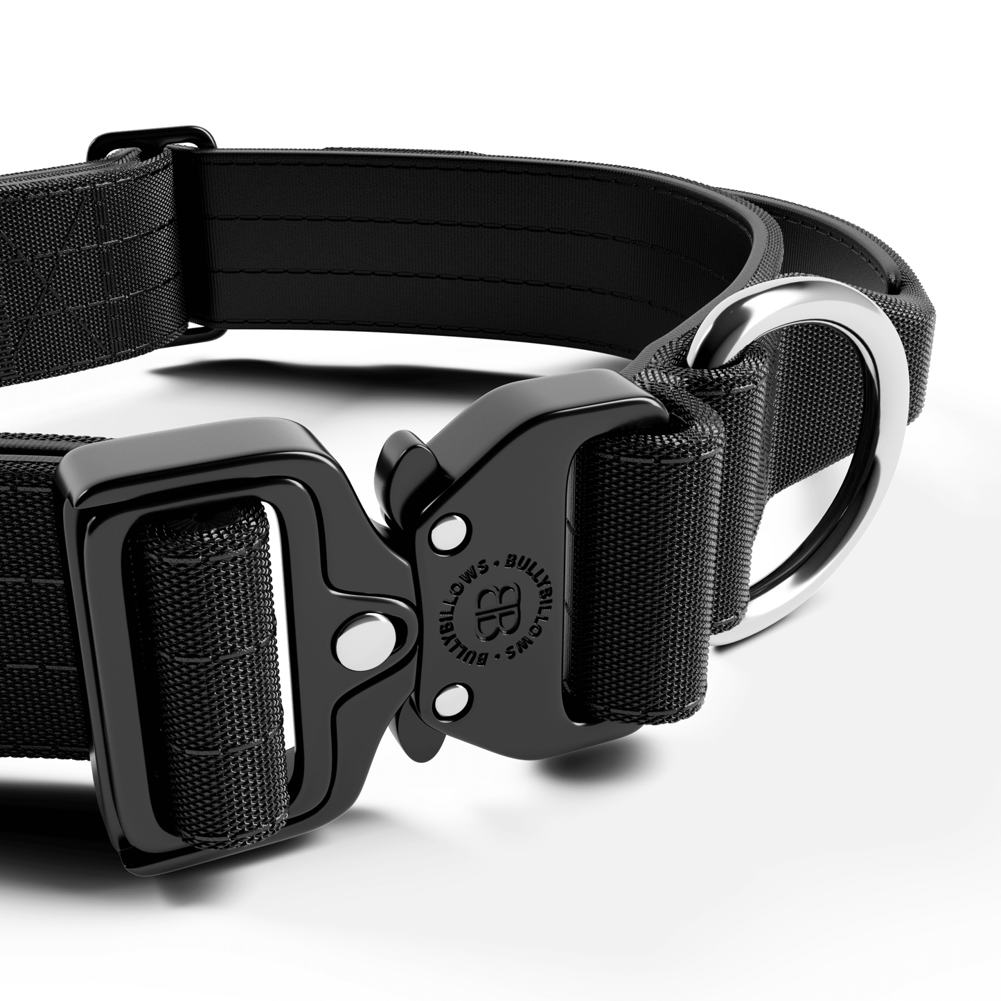 4cm Combat® Collar | With Handle & Secured Clip - Black