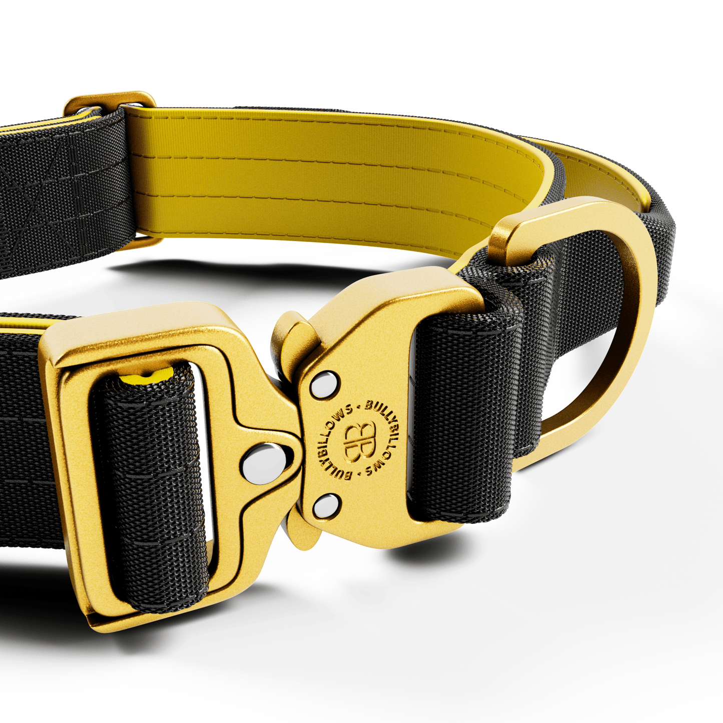 4cm Lighter Combat® Collar | With Handle & Secure Clip - Black X Yellow