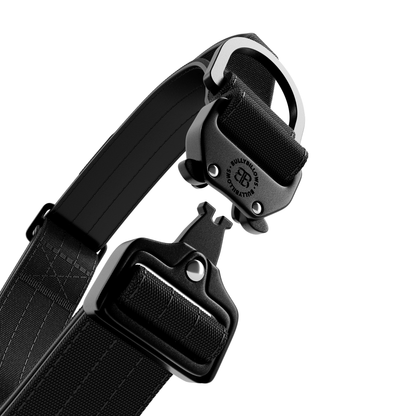 4cm Lighter Combat® Collar | With Handle & Secure Clip - Black x Black