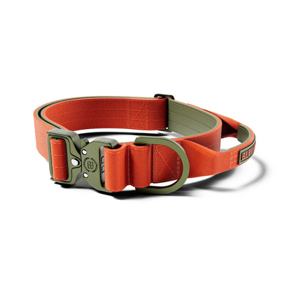 4cm LIGHTER Combat® Collar | With Handle & Secure Clip - Burnt Orange X Khaki