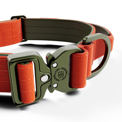 4cm LIGHTER Combat® Collar | With Handle & Secure Clip - Burnt Orange X Khaki