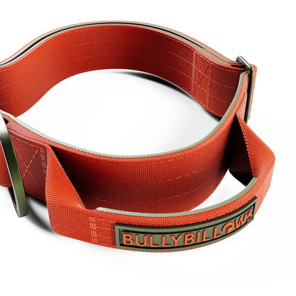 4cm LIGHTER Combat® Collar | With Handle & Secure Clip - Burnt Orange X Khaki