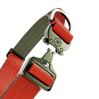 4cm LIGHTER Combat® Collar | With Handle & Secure Clip - Burnt Orange X Khaki