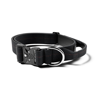 4cm Tweed & Herringbone Combat® Collar | With Handle & Secure Clip
