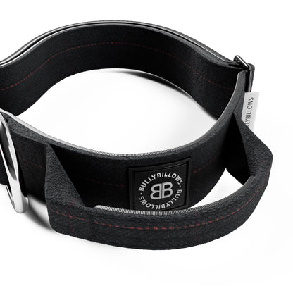 4cm Tweed Combat® Collar | With Handle & Secure Clip - Charcoal Black