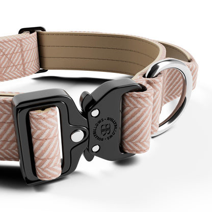 4cm Herringbone Combat® Collar | With Handle & Secure Clip - Elegant Cream