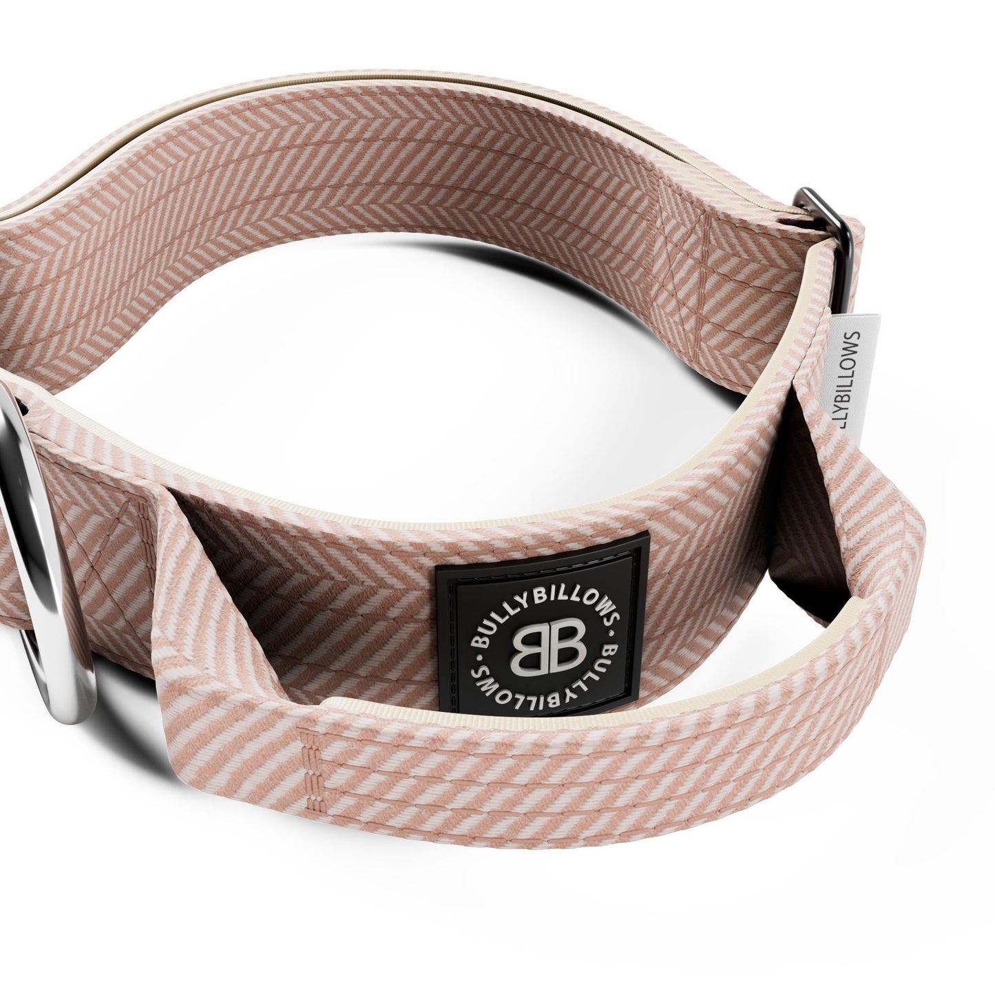 4cm Herringbone Combat® Collar | With Handle & Secure Clip - Elegant Cream