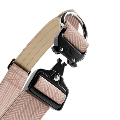 4cm Herringbone Combat® Collar | With Handle & Secure Clip - Elegant Cream