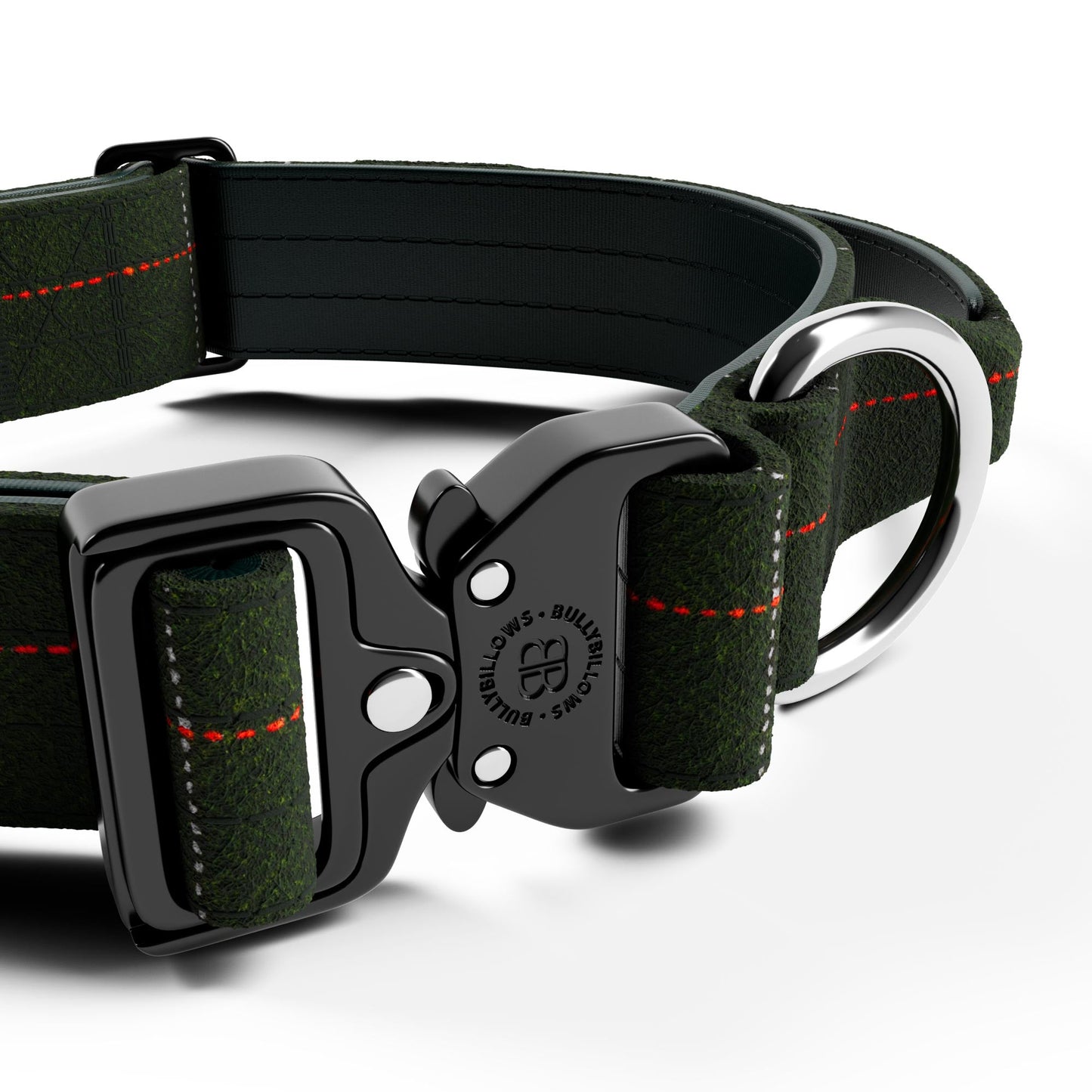 4cm Tweed Combat® Collar | With Handle & Secure Clip - Forest Green