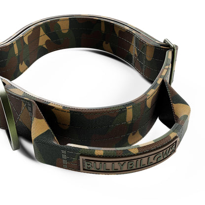 4cm Lighter Combat® Collar | With Handle & Secure Clip - Green Camouflage