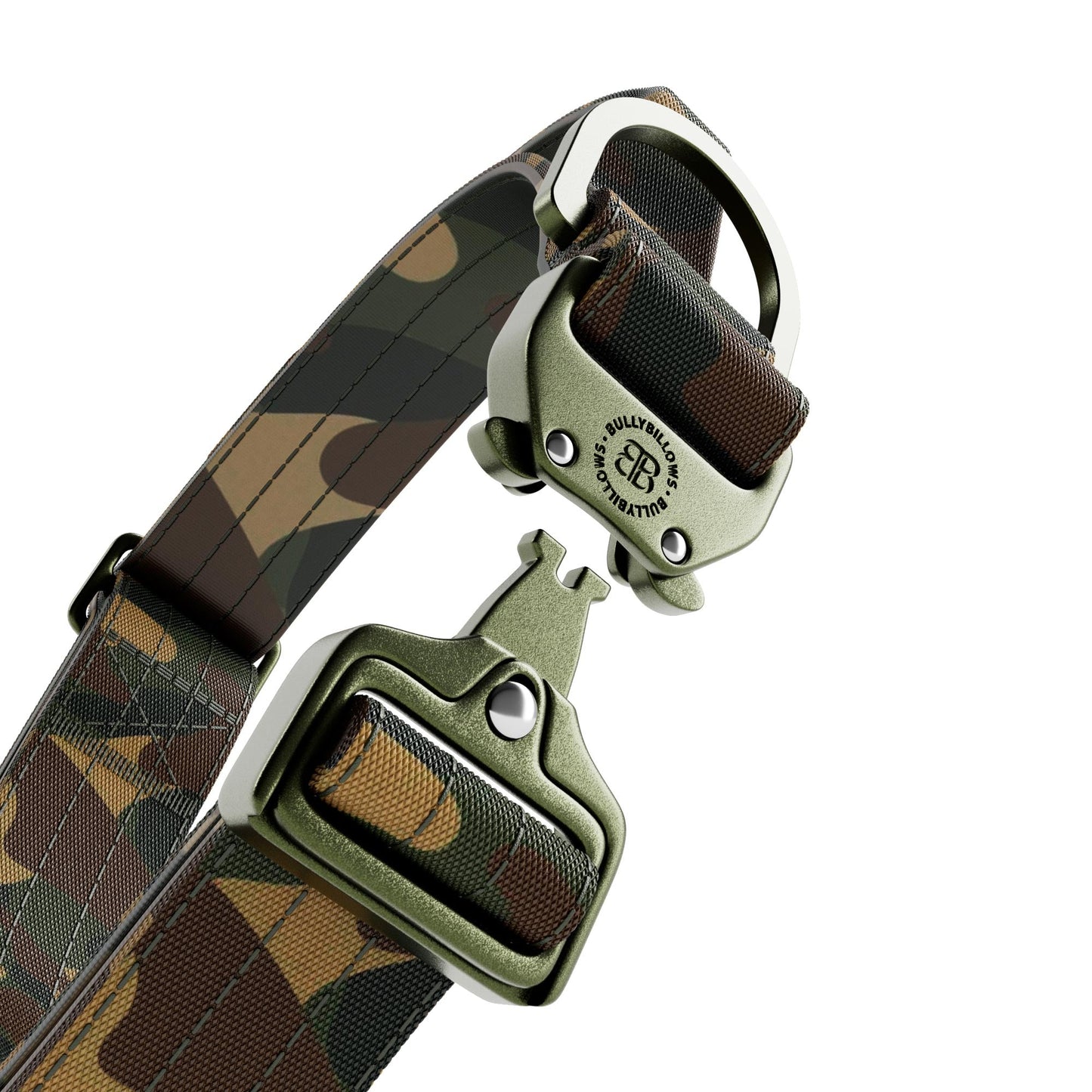 4cm Lighter Combat® Collar | With Handle & Secure Clip - Green Camouflage
