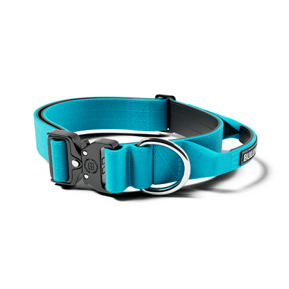 4cm Combat® Collar | With Handle & Secured Clip - Light Blue