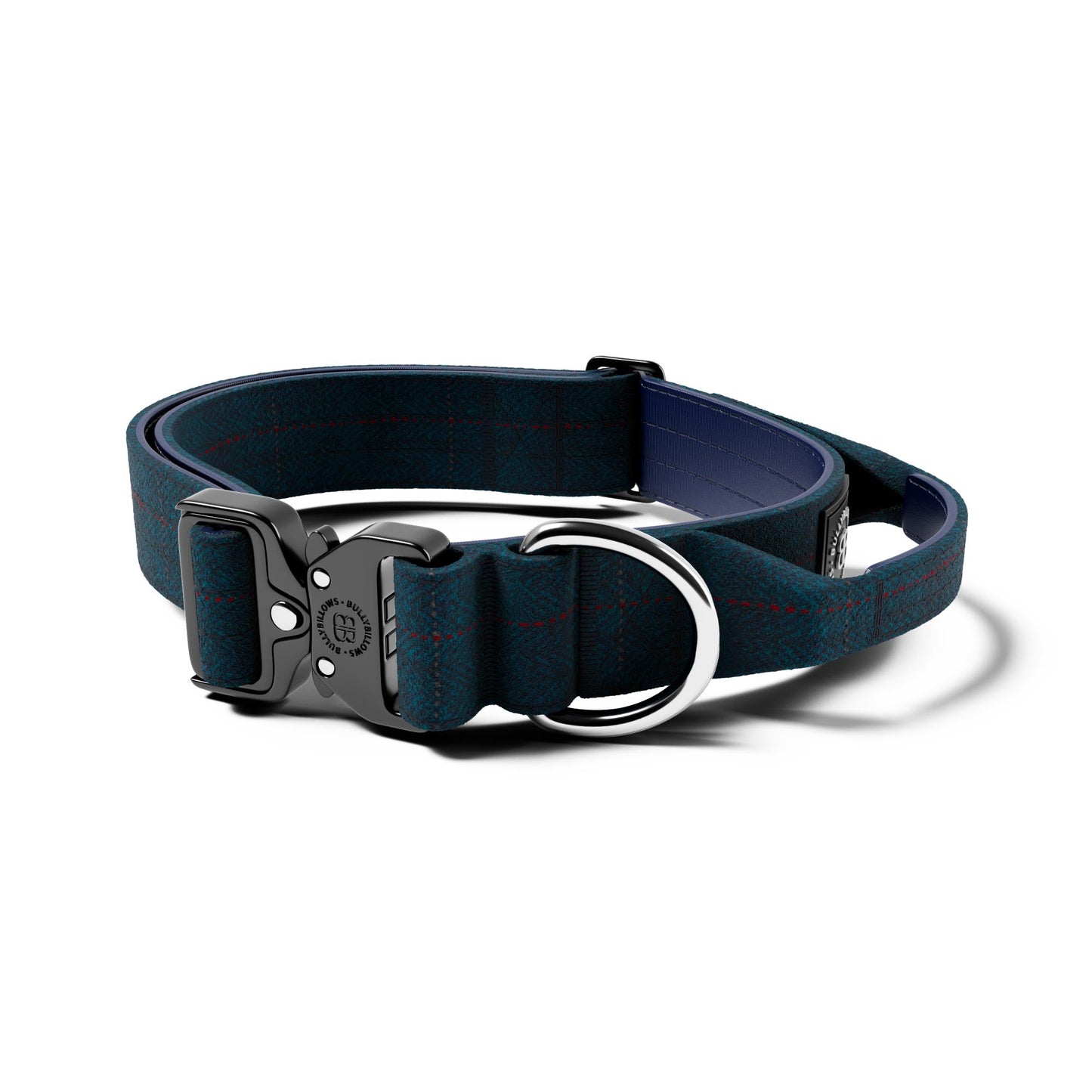 4cm Tweed Combat® Collar | With Handle & Secure Clip - Midnight Blue