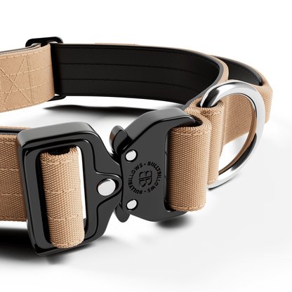4cm Combat® Collar | With Handle & Secured Clip - Tan