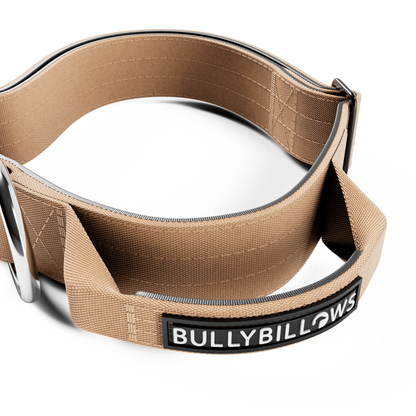 4cm Combat® Collar | With Handle & Secured Clip - Tan