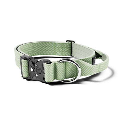 4cm Tweed & Herringbone Combat® Collar | With Handle & Secure Clip