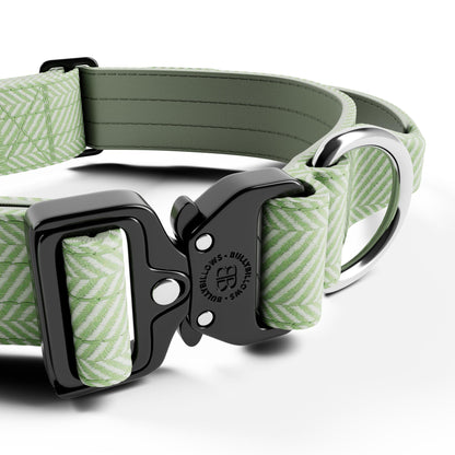 4cm Herringbone Combat® Collar | With Handle & Secure Clip - Mint Green