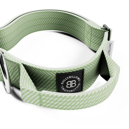 4cm Herringbone Combat® Collar | With Handle & Secure Clip - Mint Green