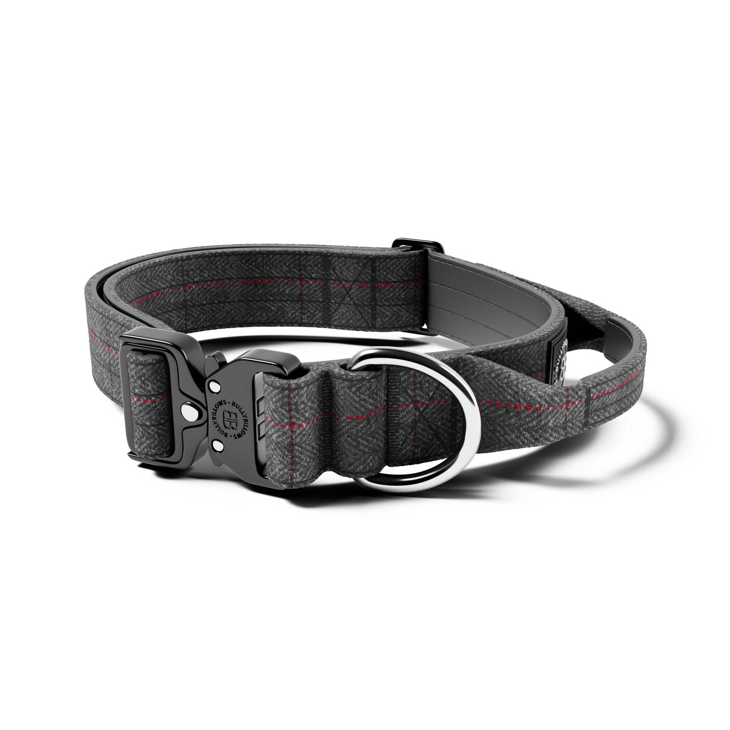 4cm Tweed Combat® Collar | With Handle & Secure Clip - Stone Grey
