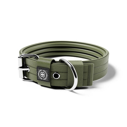 4cm Pin Buckle Collar | No Handle - Khaki