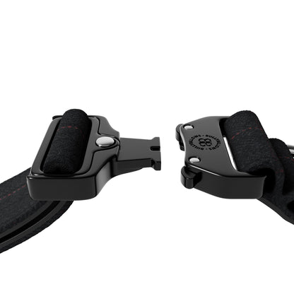 5cm Tweed Combat® Collar | With Handle & Secure Clip - Charcoal Black