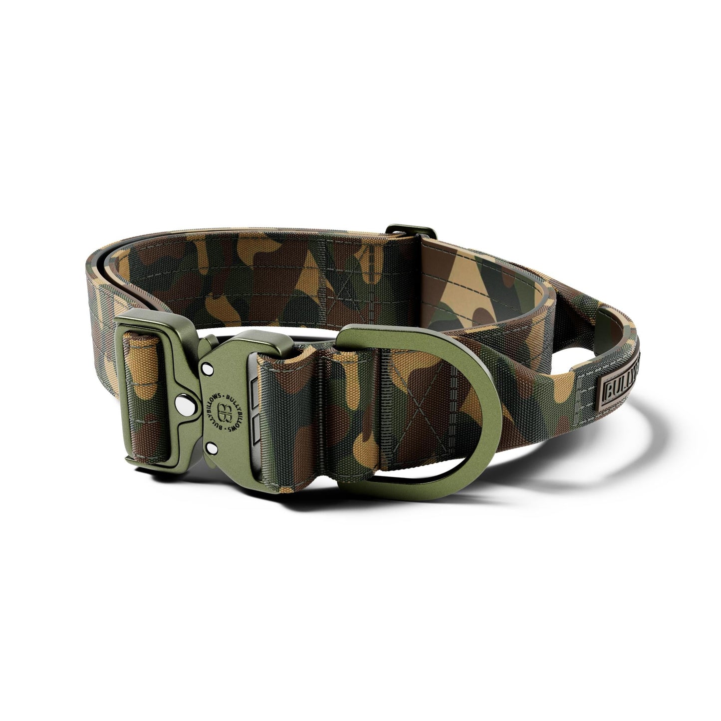 5cm Lighter Combat® Collar | With Handle & Secure Clip - Green Camouflage