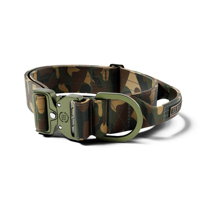 5cm Lighter Combat® Collar | With Handle & Secure Clip - Green Camouflage