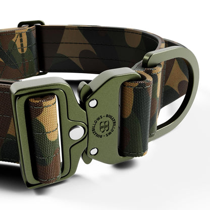 5cm Lighter Combat® Collar | With Handle & Secure Clip - Green Camouflage