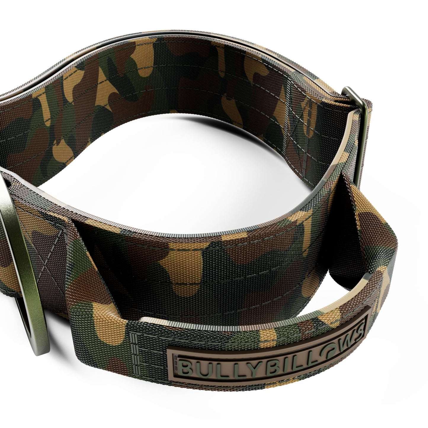 5cm Lighter Combat® Collar | With Handle & Secure Clip - Green Camouflage