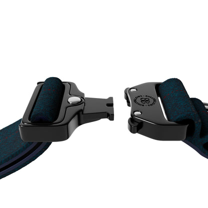 5cm Tweed Combat® Collar | With Handle & Secure Clip - Midnight Blue