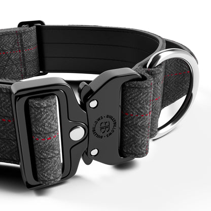 5cm Tweed Combat® Collar | With Handle & Secure Clip - Stone Grey