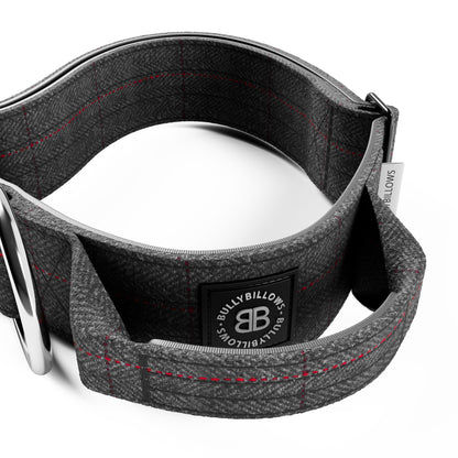 5cm Tweed Combat® Collar | With Handle & Secure Clip - Stone Grey